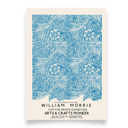 WILLIAM MORRIS MARIGOLD Pattern Art Print Poster