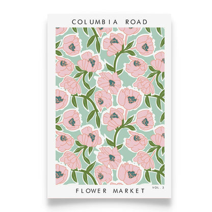 FLOWER MARKET COLUMBIA ROAD Art Print Poster