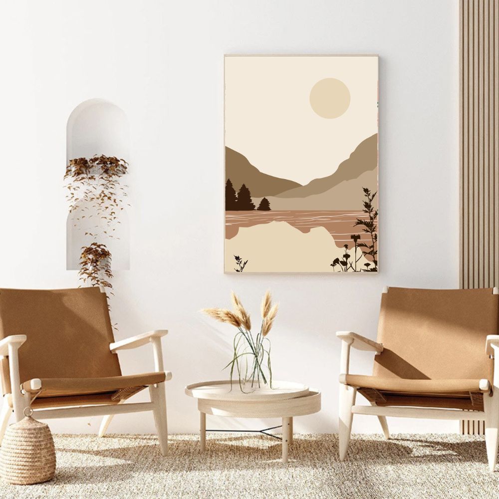 Morandi Color Shape No.1 Minimalist Art Poster