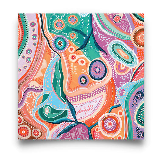 Among The Wildflowers 2 - Aboriginal Art Poster