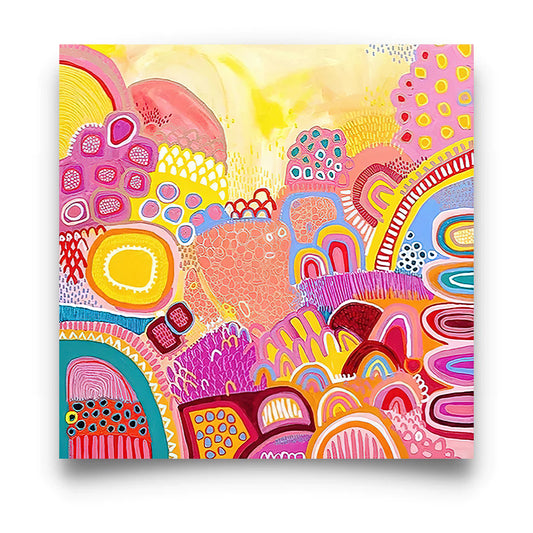 Dreaming & Gathering  - Aboriginal Art Poster