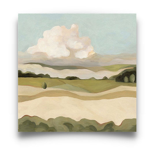Calm Field N0.1  Art Oil Painting Poster