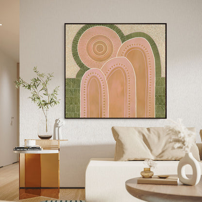 Blooming & Gathering  - Aboriginal Art Poster art2wall