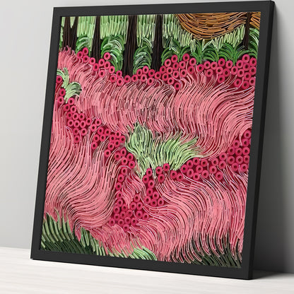 Red Dancing Feather - Aboriginal Art Poster