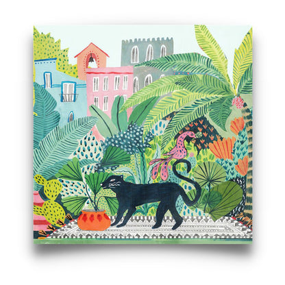 Animals in Jungle No.1 Art Painting Poster