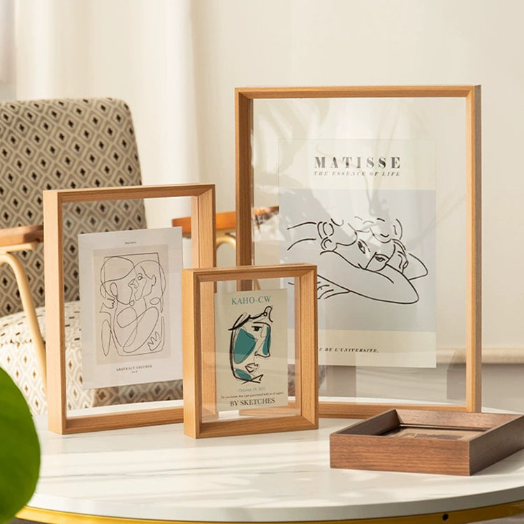 Double Sided Photo Frame Floating Transparency Shadow Box Photo Frames ...