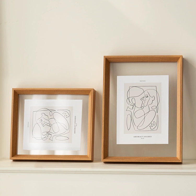 A4 Double Sided Glass Floating Frame Transparency Frame Shadow Box Photo Frames Size