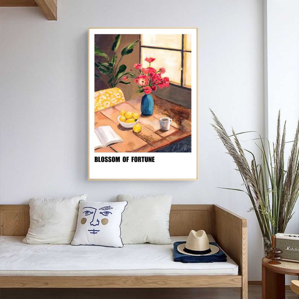 BLOSSOM OF FUTURE Lemon Botanical Pattern Poster