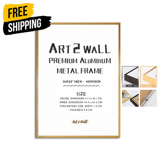 40x50CM Gold Premium Aluminum Metal Photo Frame 16x20" inch